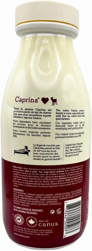 Caprina by Canus Fresh Goats Foaming Milk Body Bath, Original 27.1 oz (2)