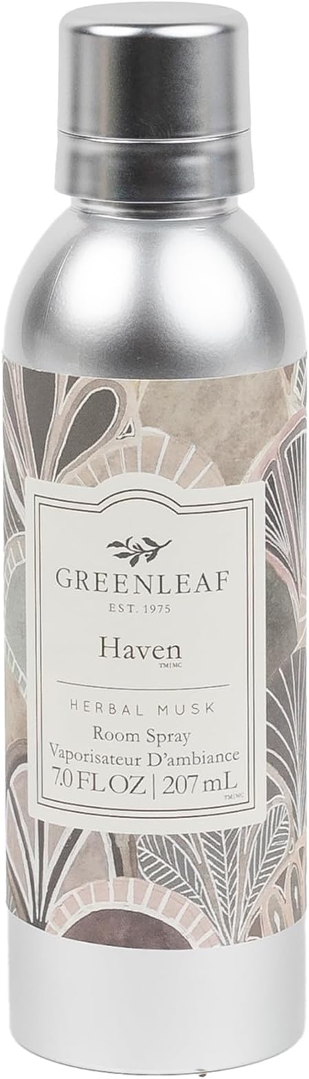 Greenleaf Gifts Haven Scented Room Air Freshener Spray | Non-Aerosol 7 oz Spray | Air Freshener for Home | Home Fragrance for Bedroom & Bathroom