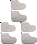Beaupretty 3 Pairs Wamer Mitts Thermal Cloth Terry Beauty Wraps Hot Cotton Cover Booties Moisturizing Covers Tools Machine Kit for Bags Warming Work Foot Insulated Liners Hand Spa Bath Wax