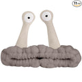 Jowmoy Cute Coffee Snail Headband,Wash Face for Women Makeup Shower Spa Headband (1 Pack)