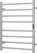 Electric Towel Warmer Rack,Heating Towel Warmer,Timer & Temperature Control,Wall-Mounted Plug-in for Bathroom,Brushed,Stainless Steel,8-Bar(27.56x20.87x4.41in)