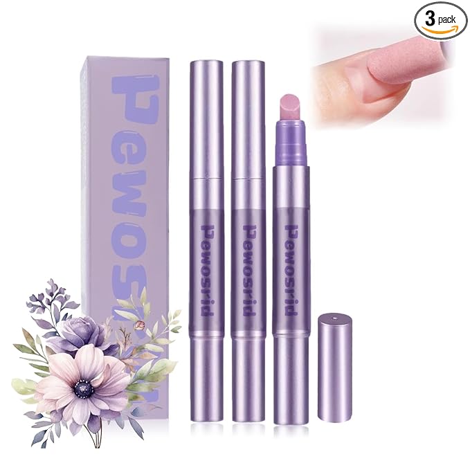 Cuticle Oil Pusher Pen, 4-in-1 Ceramic Cuticle Remover & Cuticle Oil, Nail Care Tool for Hangnails & Dry Damaged Nails, Nail Care Pens for Repair Nourish Nails (3PCS Pusher Pen)