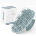 ecoed Scalp Massager Shampoo Brush, Scalp Scrubber & Exfoliator for Dandruff Removal, Wet & Dry Dandruff Comb and Detangler for Men and Women, Suitable for Short Medium Hair (Blue)