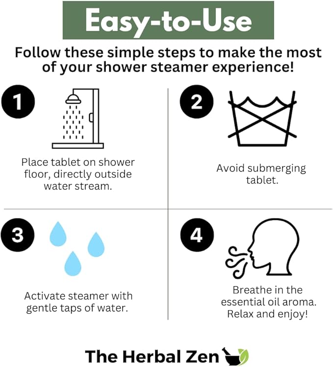 Cold Kicker Shower Steamers Aromatherapy for Relief - USA Made - Peppermint & Eucalyptus Shower Bomb Tablets - Mothers Day Gift for Mom - Soothing Natural Essential Oils (10 Pack)