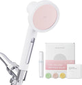 SecondShower Filtered Shower Head with Handheld for Hard Water - NSF Certified 99.9% Chlorine Removal, High Pressure, Korean Vitamin C Filter for Soft Skin & Hair (Blossom Pink)
