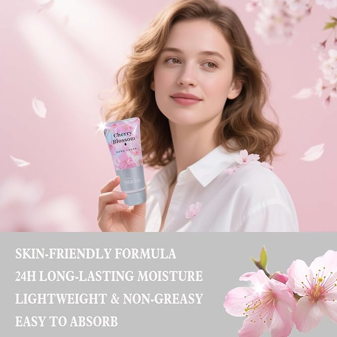 Spa Luxetique Mothers Day Gifts for Women 8pcs High Heel Gift Set for Women Elegant Cherry Blossom Spa Gifts for Womens Birthday Gifts for Womens Wife Sister Girlfriend Friend