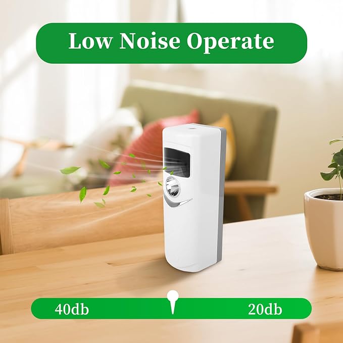 Automatic Air Freshener Dispenser,Wall Mount/Free Standing Commercial Electric Aromatherapy Diffuser ，Programmable Sprayer for Home Room Office Bathroom