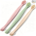 Mifoci 3 Pcs Eyelid Brush with Soft Silicone for Sensitive Eyelids, Double Ended Eyelid Margin Scrub Brush for Removes Dirt, Oil, Lid Scrub Device Deep Cleansing Eyelash Extension Prep