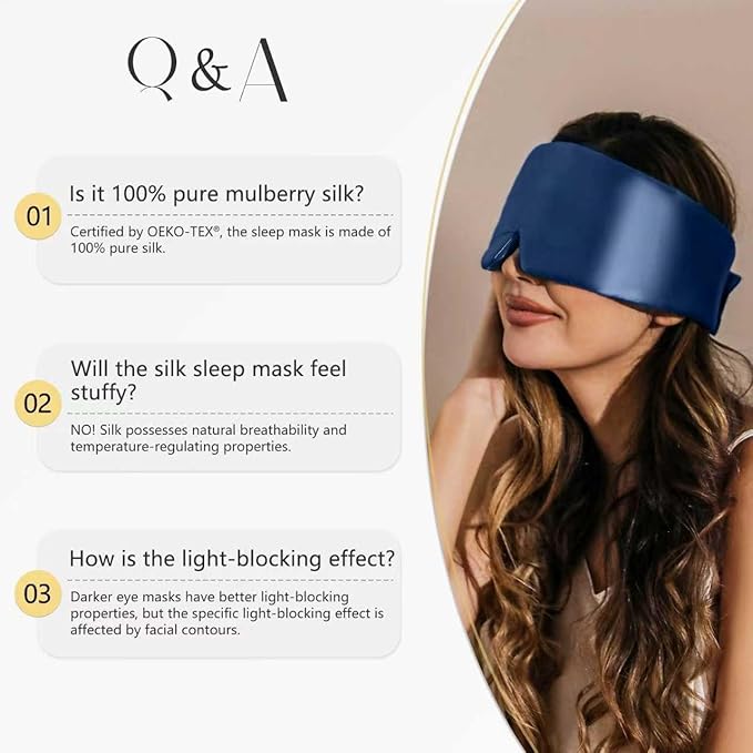 ZIMASILK 100% 22 Momme Mulberry Silk Sleep Mask - Full Silk Filled, Ultra-Soft & Breathable, Face-Hugging Blackout Eye Cover for Sleeping (Burgundy)