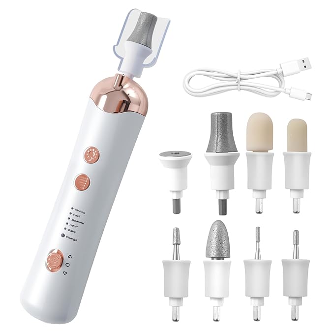 Droyek Electric Nail Drill Machine Nail Drill Electric File Nail File Kit for Beginners Acrylic Gel Nails Manicure Pedicure Polishing Shape Tool with 8 Bits Gel Nails and Home Salon Use