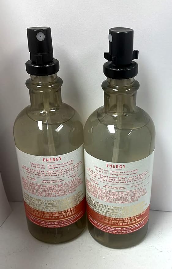 Bath & Body Works Aromatherapy Pillow Mist, 5.3 Fl Oz, 2-Pack (Orange + Ginger)