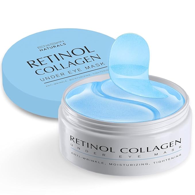 Under Eye Patches Kit: 120 Pcs Retinol & Caffieine Gel Eye Mask for Dark Circles, Puffiness and Wrinkles - Day & Night Skin Treatment Pads with Niacinamide, Collagen & Hyaluronic Acid (2 Pack)
