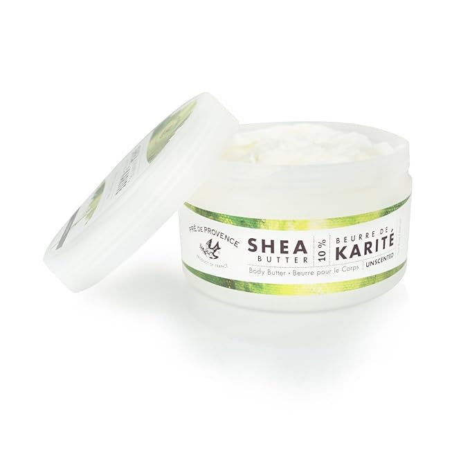 Pre de Provence Beurre De Karité Moisturizing Collection, Shea Butter Enriched Nourishing, Body Butter, 500 ML, Unscented
