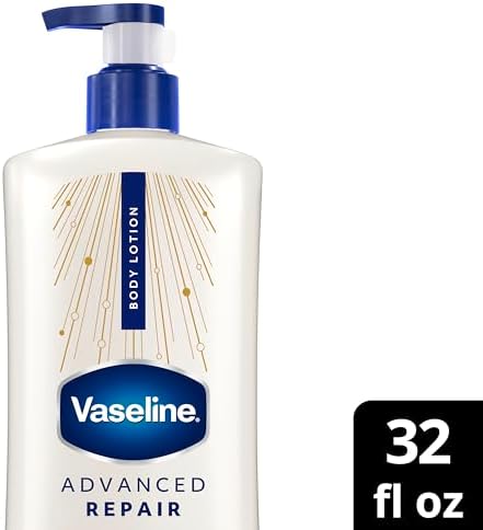 Vaseline Advanced Repair Body Lotion for Dry Skin, Unscented 32oz - Image 2