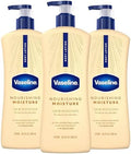 Vaseline Nourishing Moisture Body Lotion Dry Skin + Oat Extract 20.3oz 3ct by Vaseline