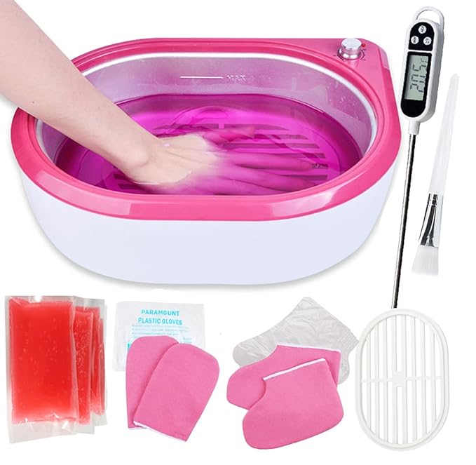 2.7L Paraffin Wax Machine Moisturizing Paraffin Bath Hand Therapy Warmer Kit for Smooth and Soft Hands Feet Skin Salon Spa Paraffin Equipment Rapid Heating Easy to Use