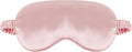 1 Pack Sleep Mask, Silk Eye Mask with Elastic Strap, Breathable Eye Mask for Sleeping,Travel, Girls, Women, Men (Pink)