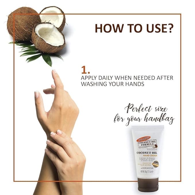 Palmer's Coconut Oil Formula Hand Cream with Green Coffee Extract, 2.1 Ounce (Pack of 2)
