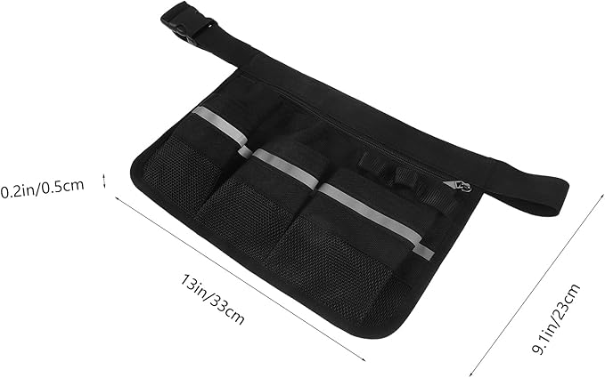 FRCOLOR Massage Oil Waist Bag Portable Organizer for Essential Oil and Lotion Storage Spa Professional Massage Bottle Holder Durable Anti-Wear Carrying Pouch 12.99X9.05X0.59In