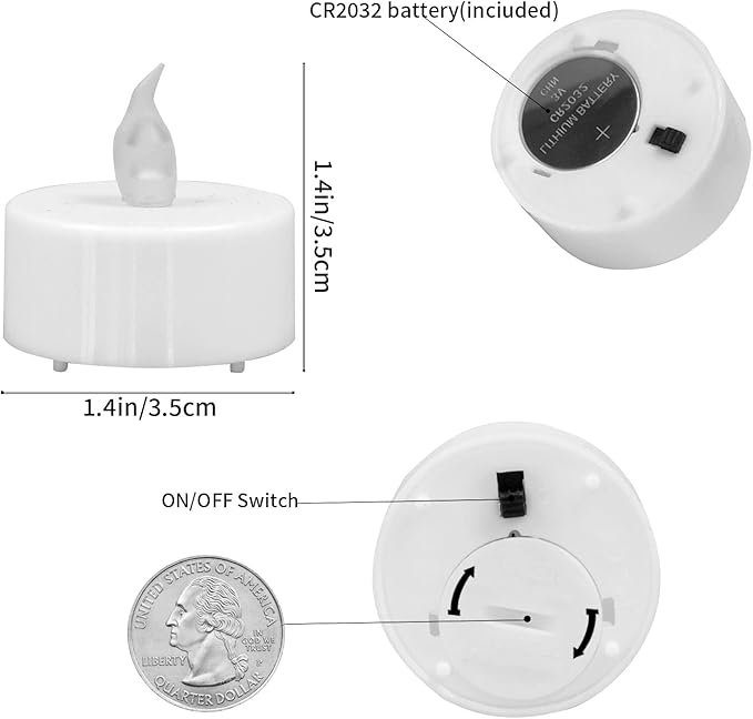 200Pack Battery Tea Lights Candles - LED Tea Lights Realistic Bright Flickering Holiday Gift Operated Flameless LED Tea Light for Festival& Celebration Warm White Battery Powered(sets of 100*2)