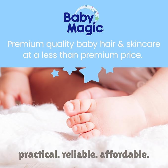 Baby Magic Soothing Hair & Body Wash, Vanilla & Oat, Soothes and Cleanses, Specially Formulated for Baby's Delicate Skin, Tear Free, Hypoallergenic, Dermatologist Recommended, 30 Fl Oz