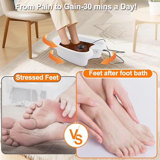 Portable Ionic Detox Foot Spa Machine, Ion Cleanse Foot Care Kit with Array, Disposable Accessories & Power Adapter for Home Salon Use