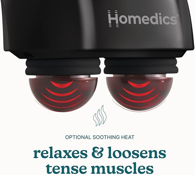 Homedics Twin Percussion Pro Dual Node Massager with Heat