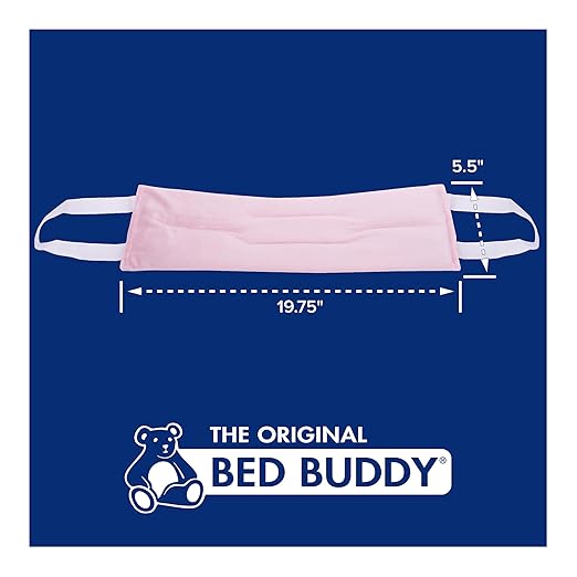 Bed Buddy Hot and Cold Neck Wrap, Pink - Microwavable Heating Pad & Cold Pack for Neck, Sore Muscles - Moist Heat Therapy Wrap