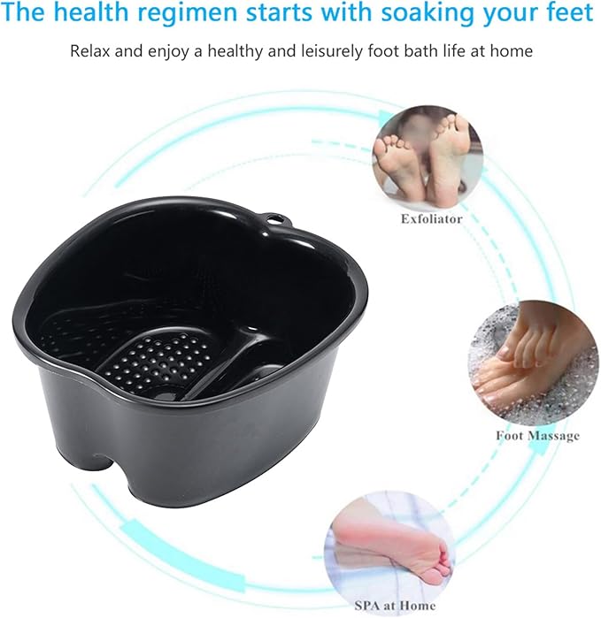 Foot Bath Foot Soaking Bath Basin Extra Large Foot Soaking Tub Bath Basin Pedicure Bowl for Home Spa Treatment Pedicure and Massager Dead Skin Remover