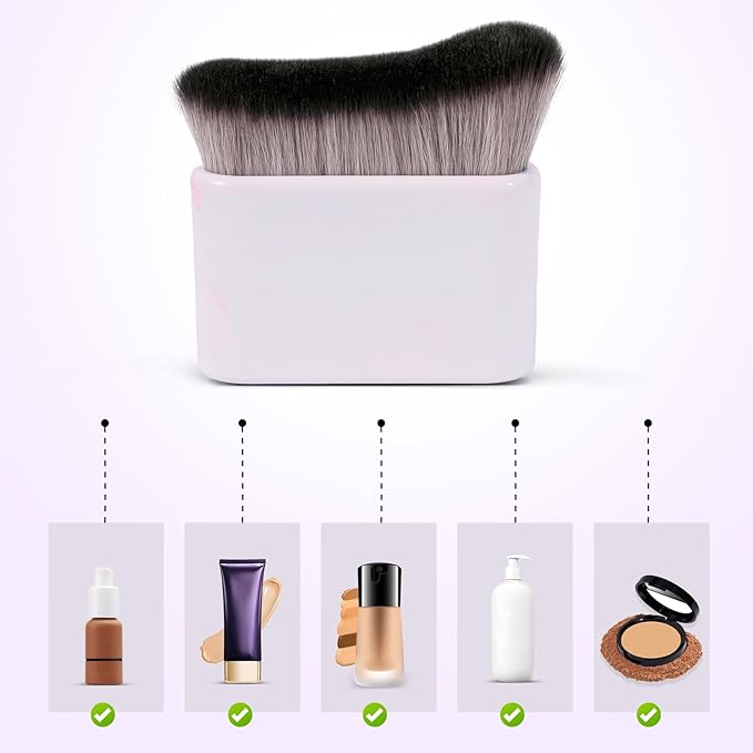 UNIMEIX Self Tanner Brush Sunscreen Body Makeup Brush Kabuki Blend Applicator Spray Tan Blending Beauty Brush for Body Coverage Perfector(Pink)