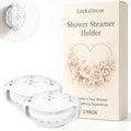 Shower Steamer Tray & Holder with Suction Cup – Non-Slip Silicone Molds for Aromatherapy Shower Steamers (2, White)