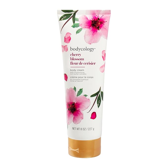 Bodycology Shea Butter Body Cream, Cherry Blossom, 8 oz
