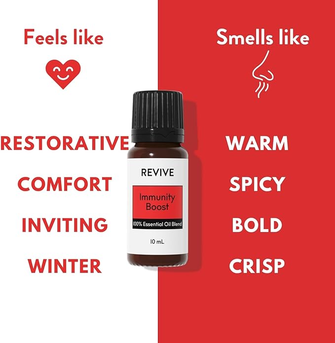 Immunity Boost 120mL Essential Oil Blend by Revive Essential Oils - 100% Pure Therapeutic Grade, for Diffuser, Humidifier, Massage, Aromatherapy, Skin & Hair Care