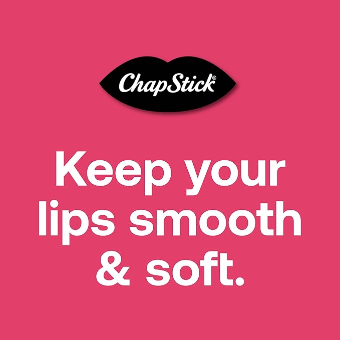 ChapStick Lip Moisturizer, Raspberry Sorbet, 12-Pack – Bulk Lip Balm, Luscious & Sweet, 0.15 Oz Ea