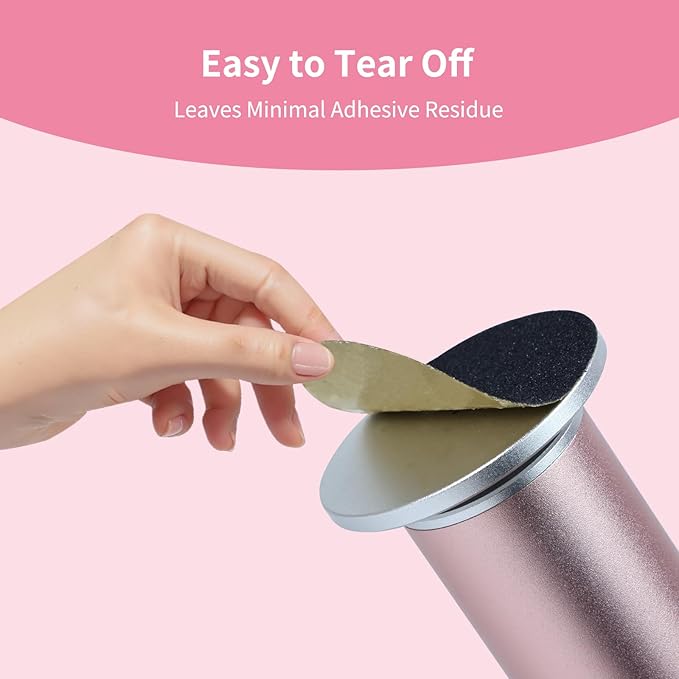 120pcs Replaceable Sandpaper for Electric Foot Callus Remover, Coarse/Medium/Fine Electric Foot File Replacement Pads (Ultra Fine/260 Grit)