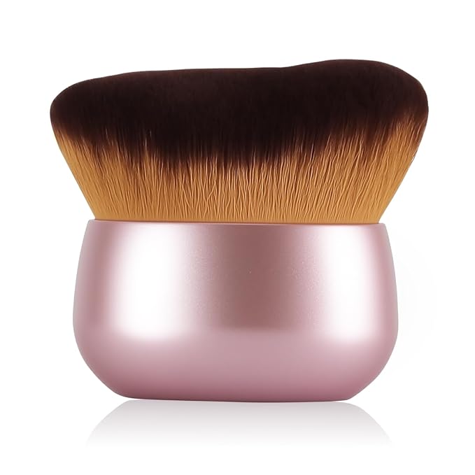 Extra Large Makeup Brush & Self Tanning Brush For Self Tanner，For Foundation，Arms And Legs makeup&Bronzer Blend, Body Makeup,Face&Back Makeup - Easy Use, Wet/Dry Use (Rose Gold)