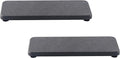 NiuYichee 2 Pcs Water Absorbing Stone Trays, Kitchen/Bathroom Sink Soap Dish, Diatomite Tray Used for Hand Soap & Cosmetic Bottles in The Modern Home, 3.5" W x 7.1" L, Dark Gray