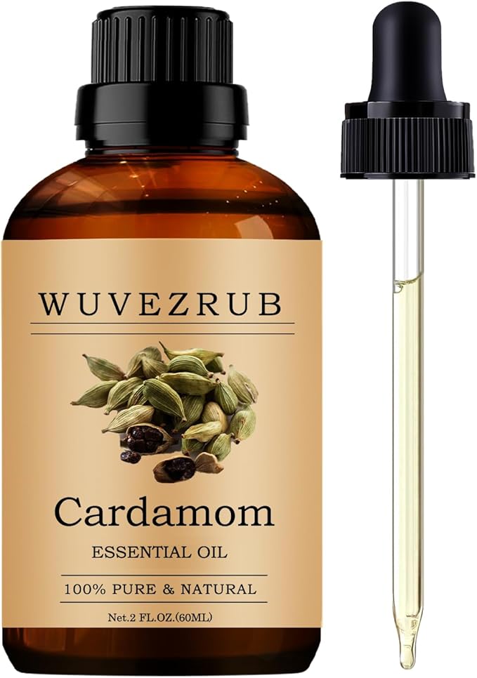 Cardamom Essential Oils, 60ML Pure and Natural Essential Oil for Aromatherapy Diffuser - Cardamom /2 Fl Oz