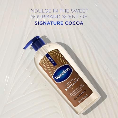 Vaseline Cocoa Radiant Body Gel Oil for Glowing Skin with Cocoa Butter 12oz - Image 3