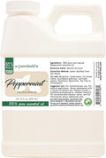 GreenHealth Peppermint Essential Oil – 16 fl oz | 100% Pure & Uncut | Heavy-Duty Plastic Jug | FDA Compliant, Space-Saving Container | for Aromatherapy, Soap, Candles, Cleaning, DIY