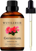 Geranium Essential Oil, 60ML Pure and Natural for Aromatherapy Diffuser - 2 Fl Oz