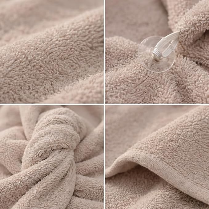 100% Turkish Cotton Hair Towel Wrap 2 Pack – Oeko-TEX Certified Quick Dry Turban for Wet Hair – Soft, Absorbent, Gentle on Curly & Long Hair – 10x26 Inch