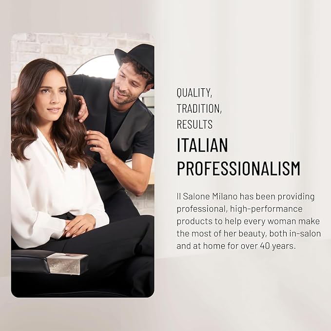Il Salone Milano Professional Keratin Hair Mask for Damaged Hair - Repair Treatment to Nourish and Strengthen Hair Fibers - Frizz Control - Smoothing - Hair Straightening (16.9 oz)