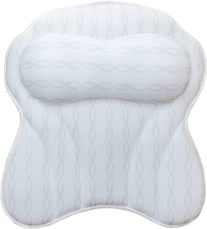 Luxury Ergonomic Bath Spa Tub Relax Pillow Cushion Headrest Neck Back Support