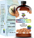Sandalwood Essential Oil - GV77ZF Sandalwood Oils for Diffusers, Humidifiers, DIY Candles, Soap, Cleaning, Home, Office, Yoga, Massage, Gifts - 16 fl oz (480 ml)