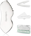 LeMeeOly Stainless Steel Gua Sha Facial Tools Metal GuaSha Tool for Face Neck, Detailer Gua Sha Lymphatic Drainage Reduce Wrinkles Face Massage Tool, Gift for Women