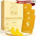 LE GUSHE Gold Under Eye Patches for Puffy Eyes and Dark Circles (20 Pairs) - Hydrating Collagen Under Eye Masks with Snail Mucin - Soothing Puffy Eyes Treatment for Women & Men - Bridesmaid Gifts