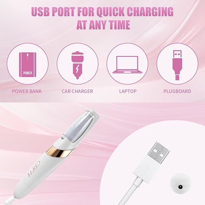 Pedicure Tool, Foot Callus Remover, Electric Pedicure Set, Foot Care, Removes Rough Dead Skin on The Feet, Making Your Feet Smooth.(White)