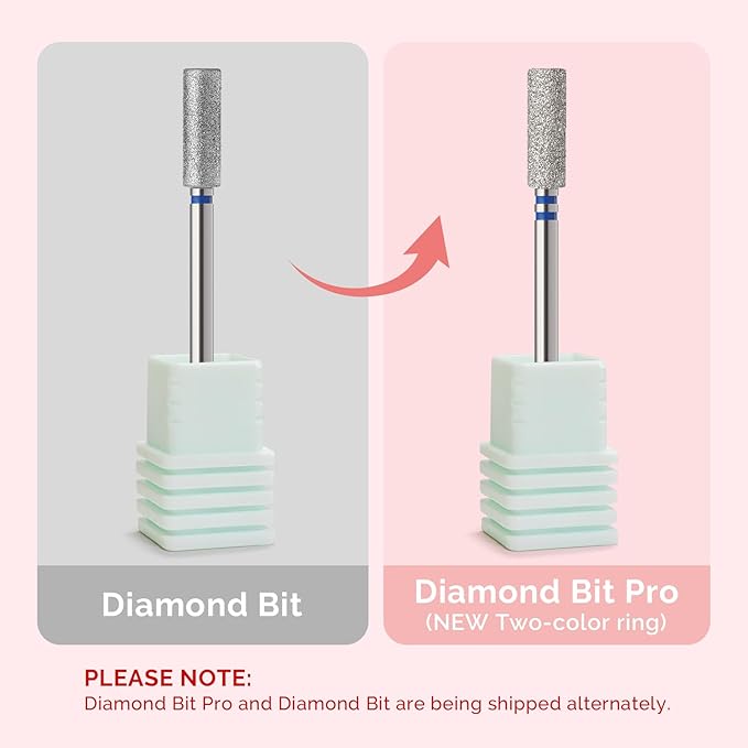MelodySusie 4mm Barrel Shape Cuticle Clean Nail Drill Bit 3/32'', Professional Safety Carbide Diamond Under Nail Cleaner for Cuticle Dead Skin Nail Prepare, Beginners Bits, Series Bit-S, Medium