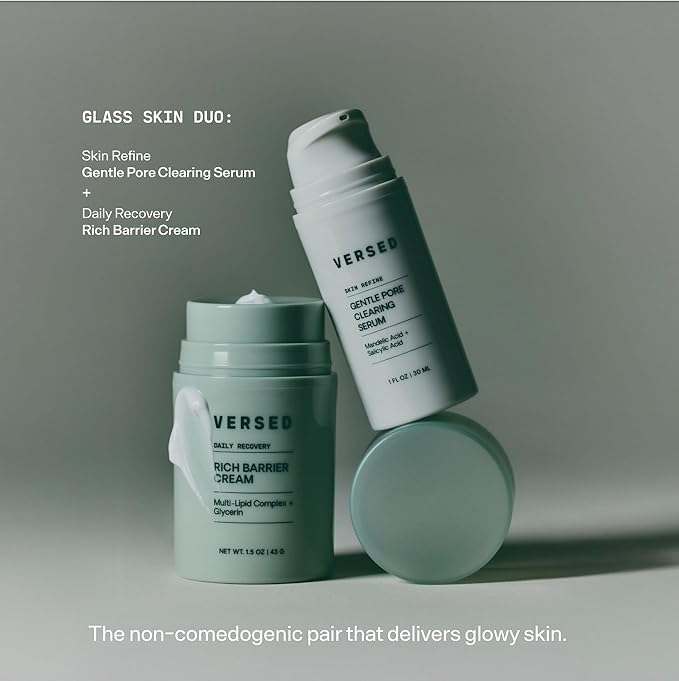 VERSED Skin Refine Gentle Pore Clearing Serum | Exfoliating Facial Serum with Salicylic Acid and Mandelic Acid for Clear Skin | Safe for Sensitive Skin, Vegan, 30 ml / 1 fl oz